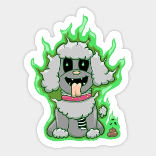 Poodletergeist Sticker